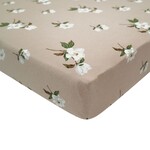 Kyte Baby Crib Sheet Small Khaki Magnolia