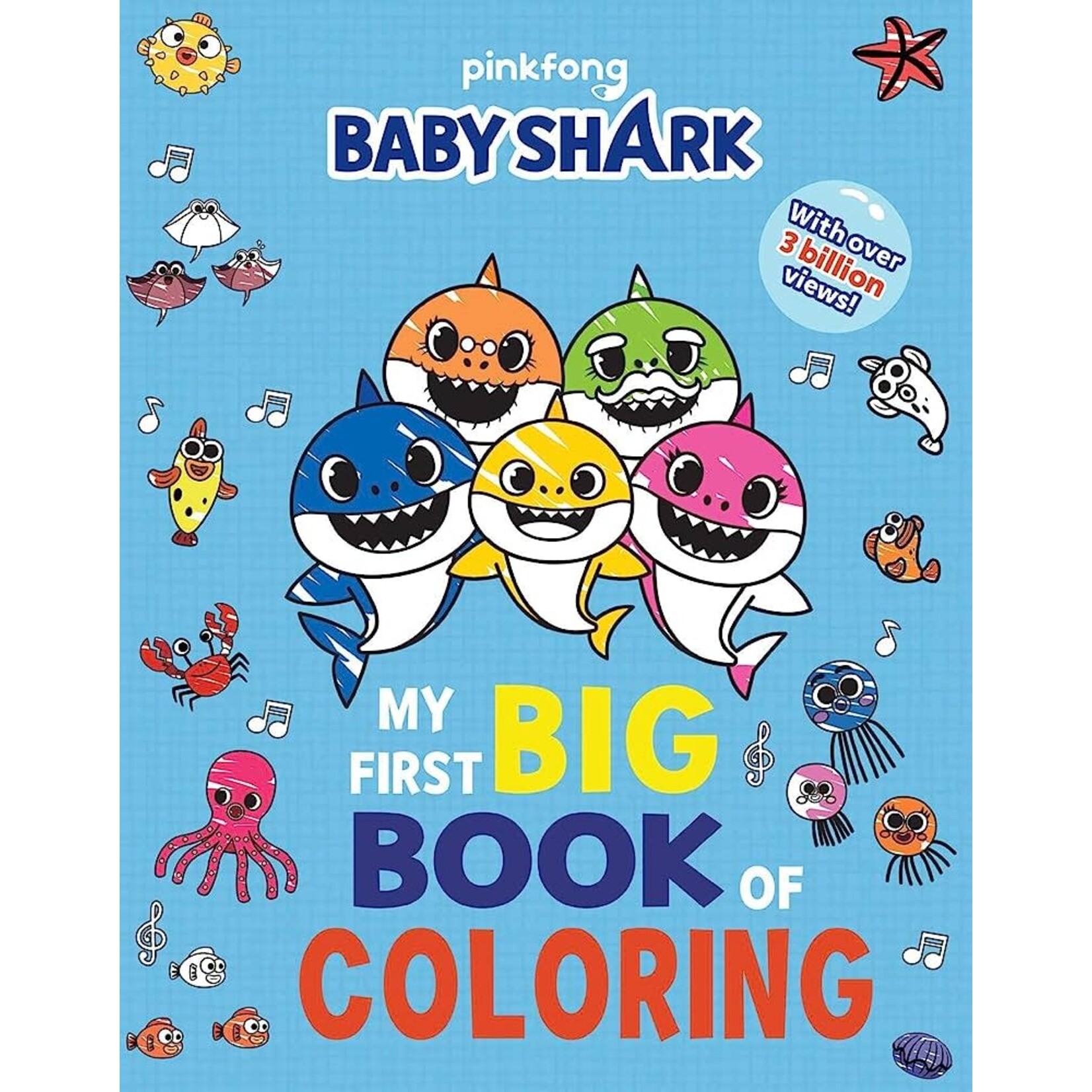 baby shark cartoon coloring pages