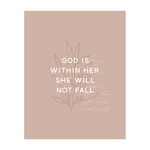 Kicks and Giggles Art Print - God Is With Her 8x10