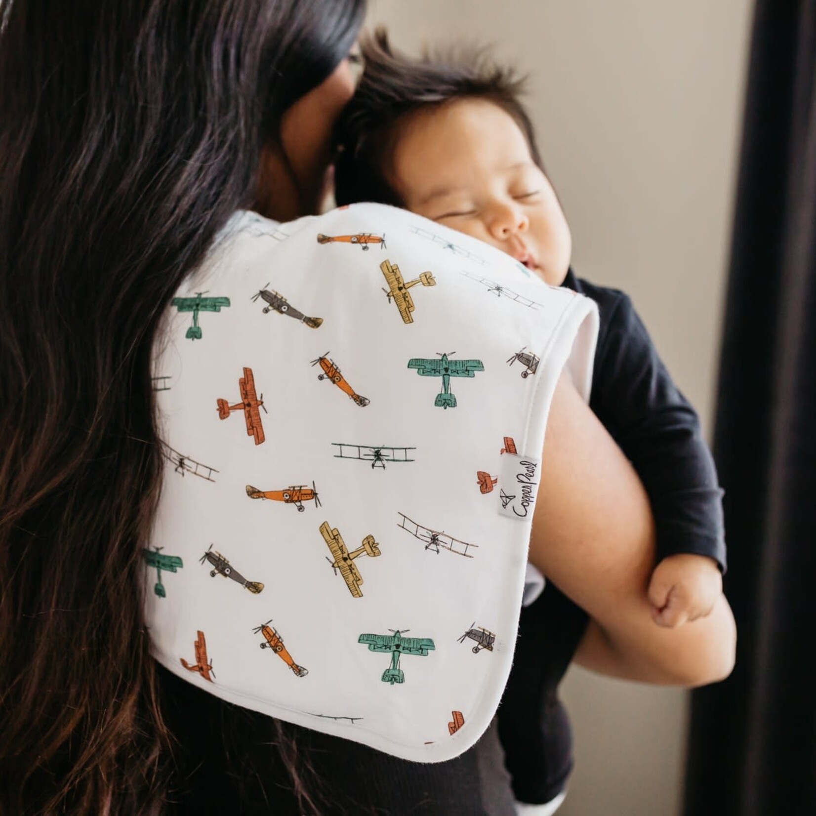 Copper Pearl Premium Burp Cloths - Ace