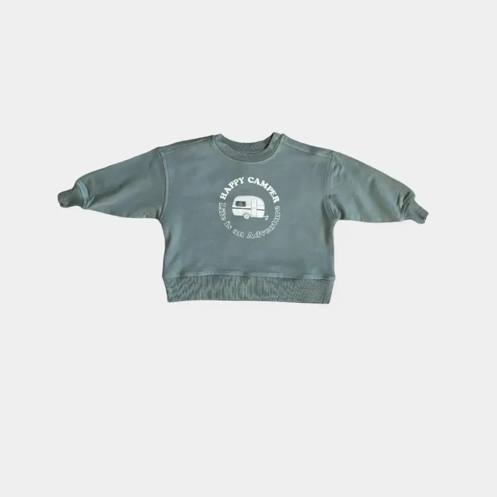 babysprouts clothing company Boxy Sweatshirt in Happy Camper