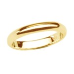 Cherished Moments Baby Ring (Size 1) 14K Gold-Plated - 2mm Band
