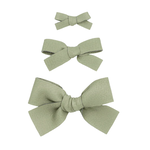 Lou Lou and Company Laurel Bow Hair Clip - Pigtail Set
