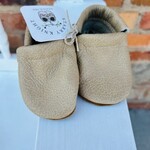 Starry Knight Design Leather Baby Moccasin French Vanilla