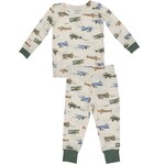 Angel Dear Bamboo Toddler Lounge Set - Vintage Airplanes