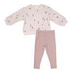 Angel Dear French Terry Sweatershirt Legging Baby Set - Pink Floral