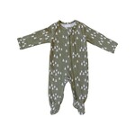 Mebie Baby Cotton Footed Zipper - Pines