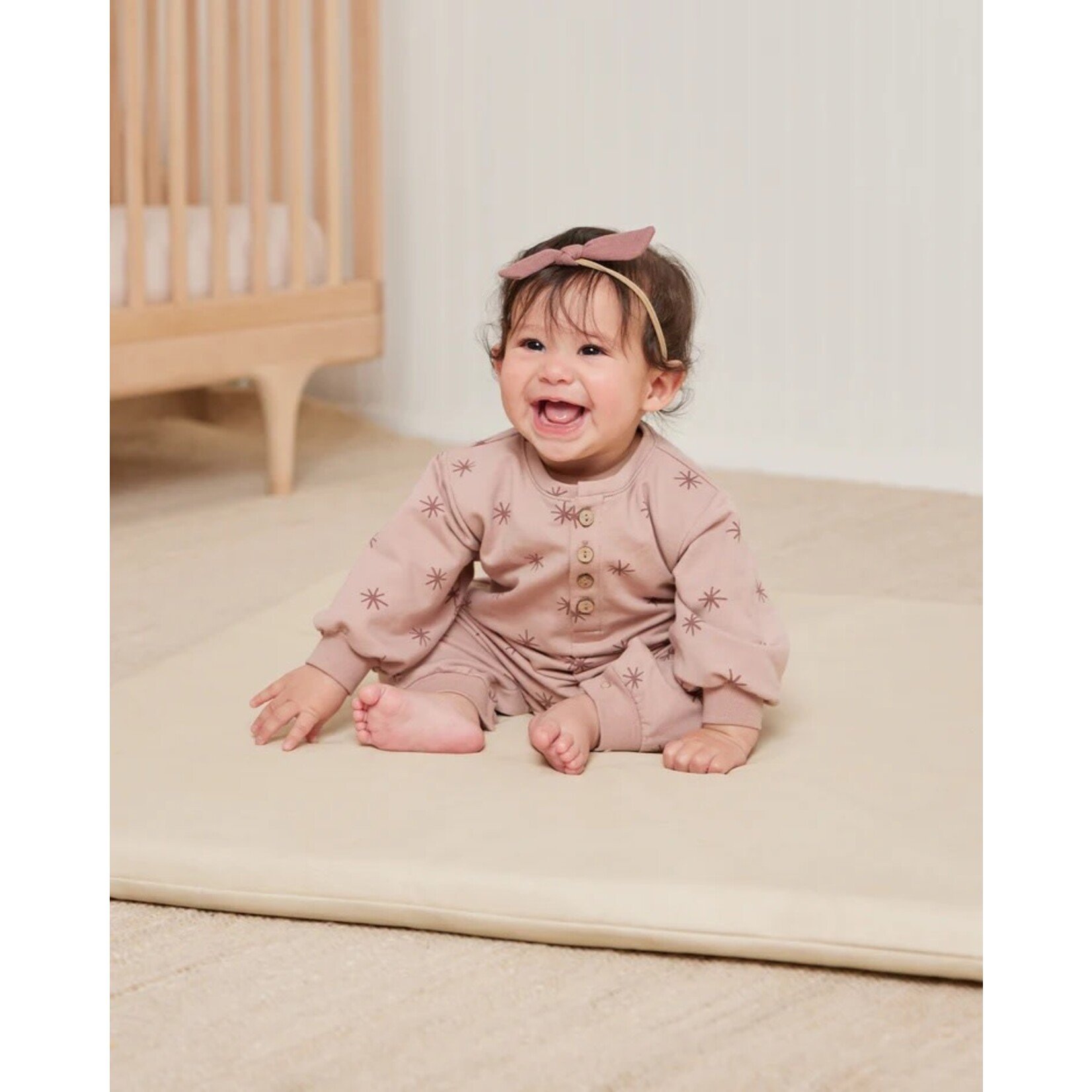 quincy mae relaxed fleece jumpsuit snow star