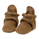 Zutano Cozie Fleece Bootie - Heather Mocha 6M