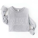 Oat Collective Sweatshirt |  Mama Puff Print | Athletic Heather