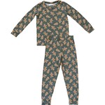 Mebie Baby Gingerbread Bamboo Two Piece Cozy Set