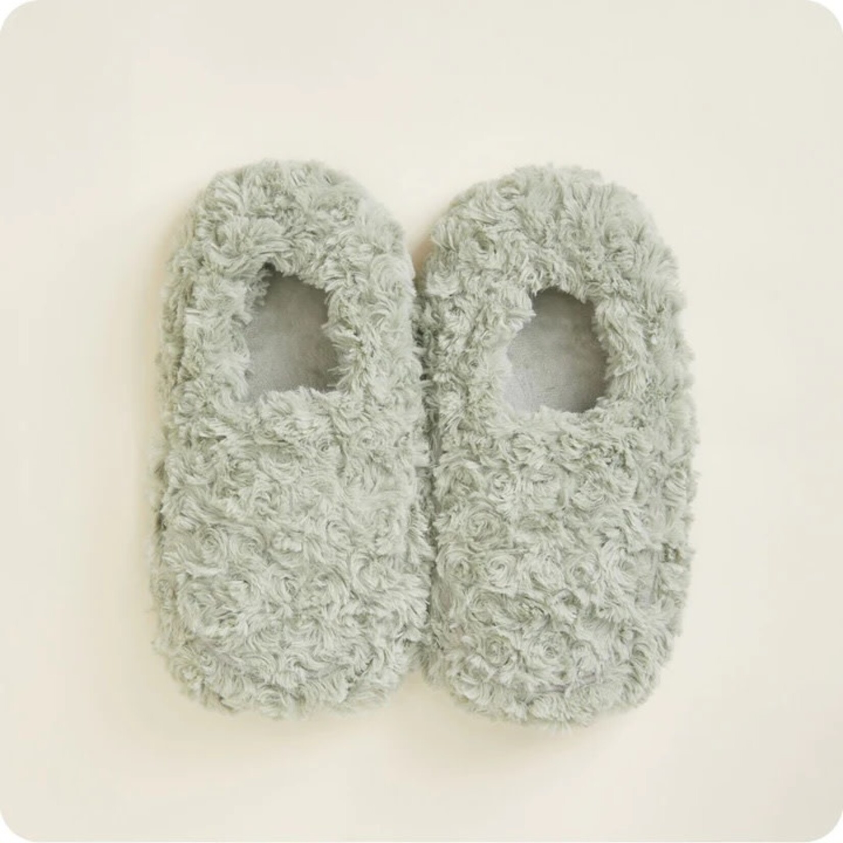 Intelex Warmies Slippers - Curly Sage Green