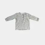 babysprouts clothing company Boy's Henley Shirt in Black Stripe