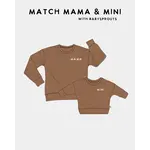babysprouts clothing company Kid's Mini Sweatshirt in Caramel