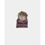 babysprouts clothing company Kids Pom Hat in Plum