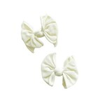 Baby Bling Bows 2pk Baby FAB Clips: Ivory