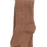 Little Stocking Co. Mocha Cable Knit Tights