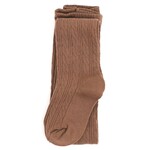 Little Stocking Co. Mocha Cable Knit Tights