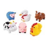 Mud Pie Farm Animal Bath Toy Set