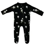 Kyte Baby Zippered Footie in Small Midnight Magnolia