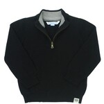 RuggedButts Black Quarter Zip Sweater - Baby