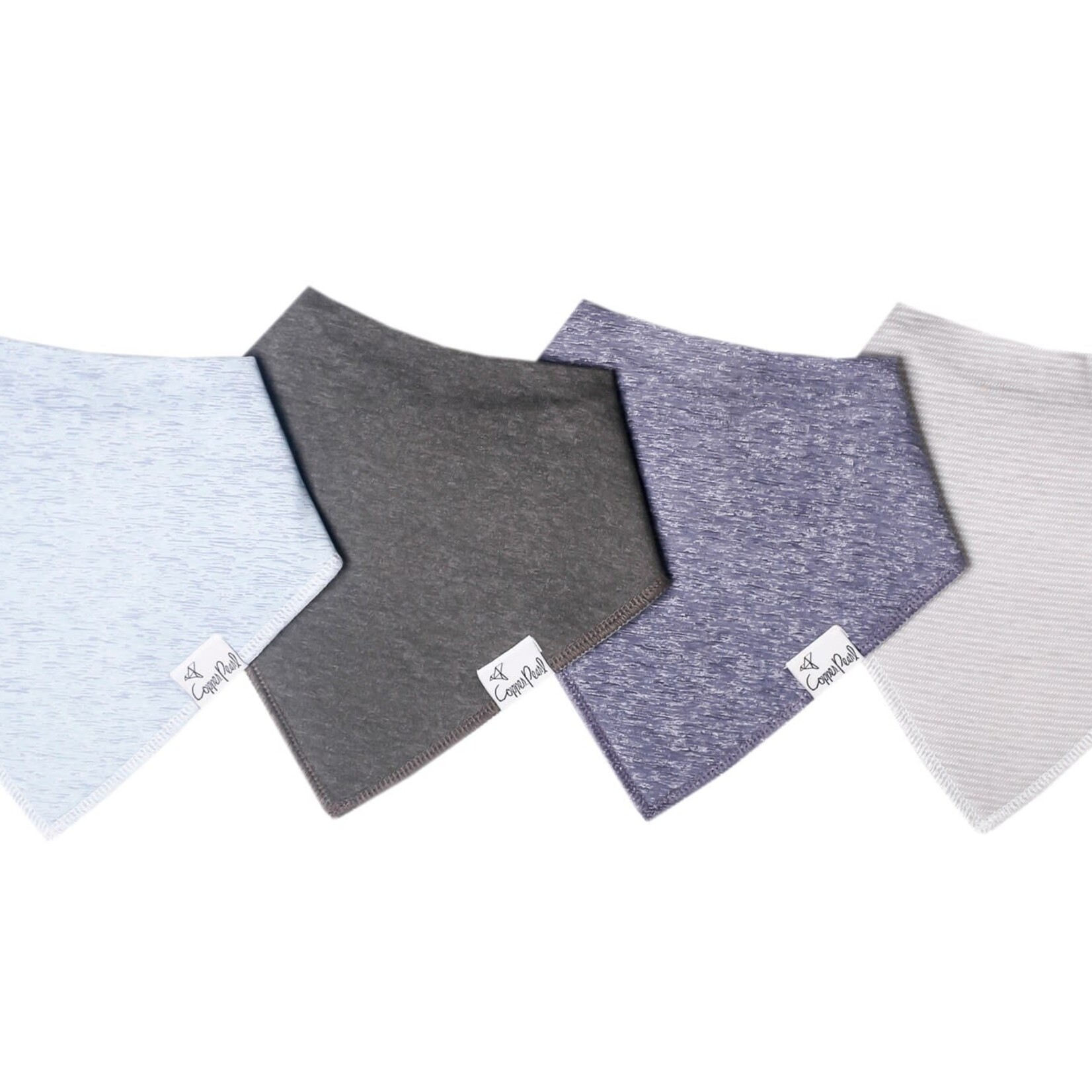 Copper Pearl Baby Bandana Bibs - Lennon Set - 4 pack