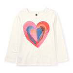 Tea Collection Painted Heart Graphic Tee