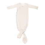 Copper Pearl Newborn Knotted Gown - Oat