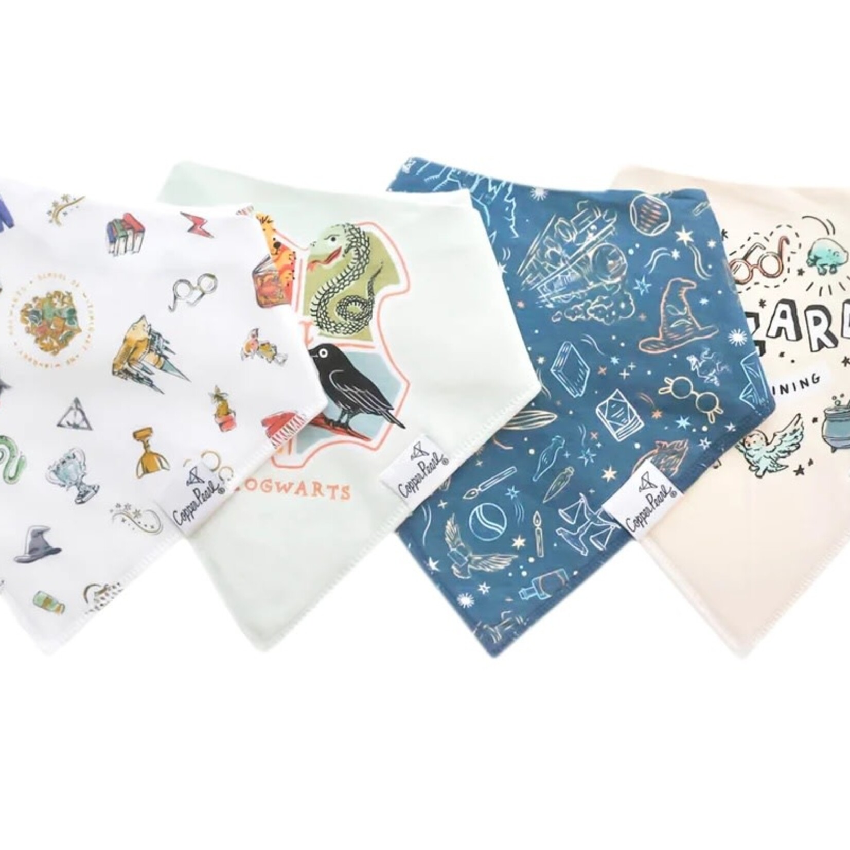 Copper Pearl Baby Bandana Bibs - Wizarding World Set - 4 pack