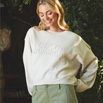 Oat Collective Sweatshirt | Mid Mama Puff Print | Heather Dust