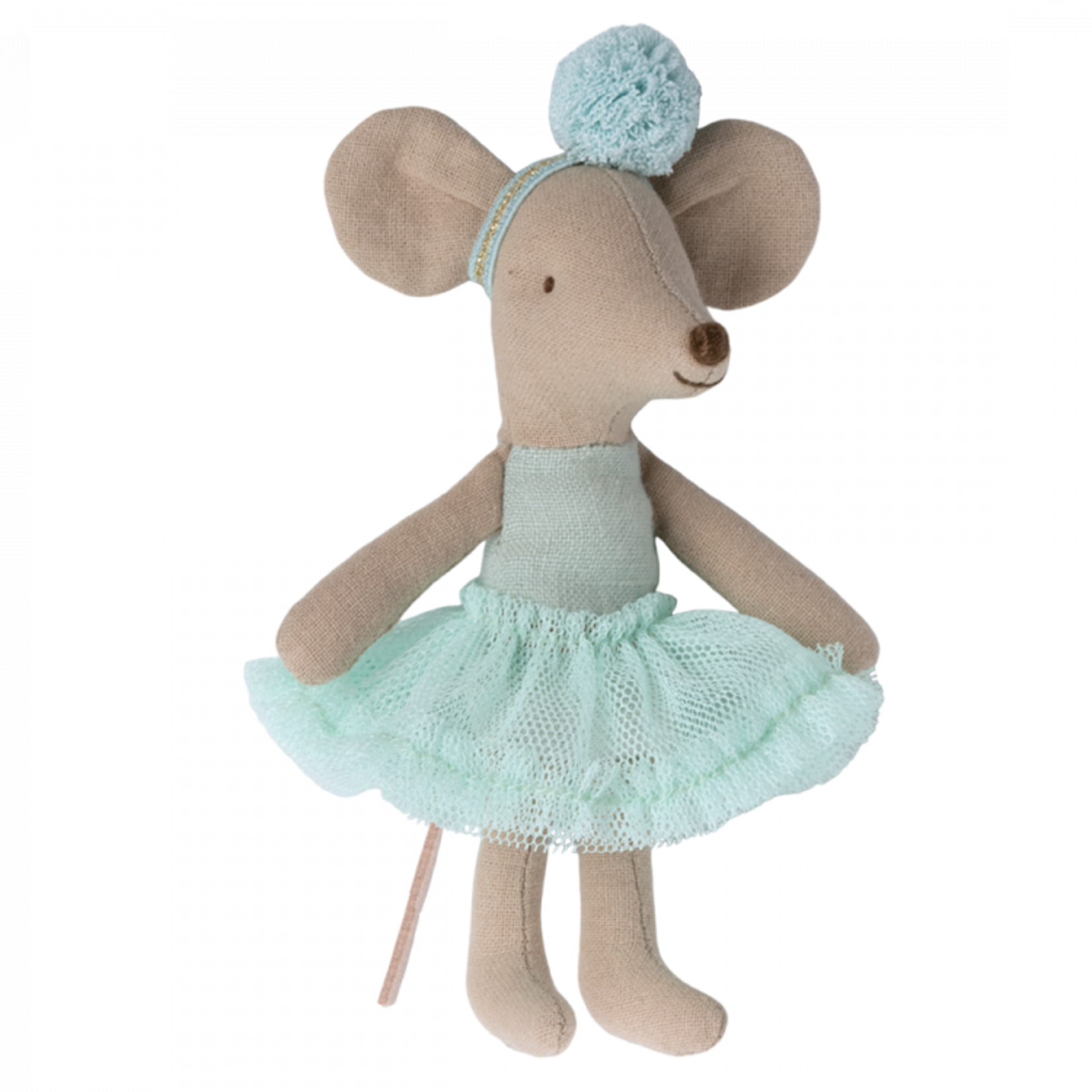 Maileg Little Sister, Ballerina Mouse Light Mint