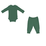 Kyte Baby Bodysuit Pant Set Forest 3-6M