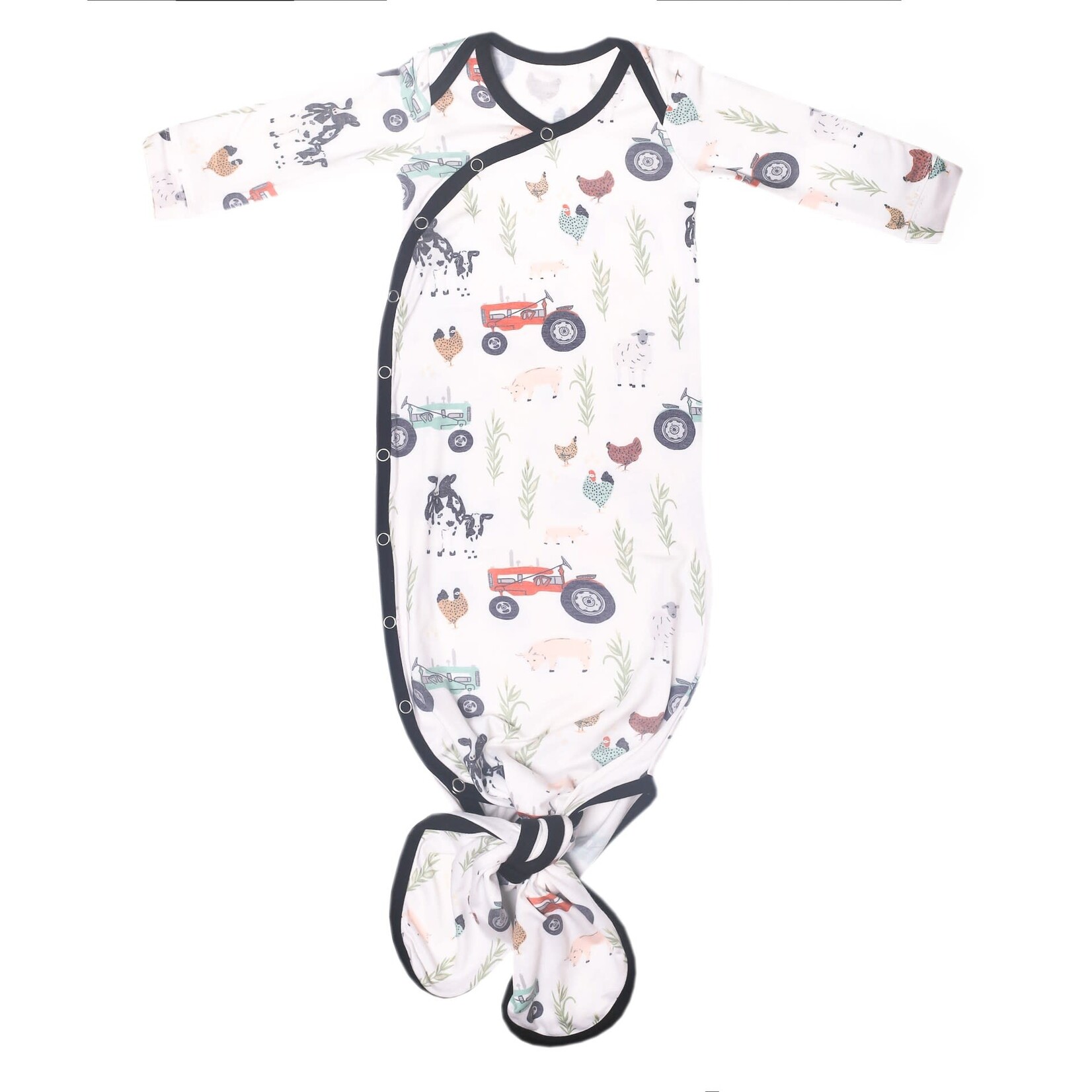 Copper Pearl Newborn Knotted Gown - Jo Farm