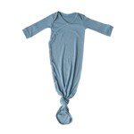 Copper Pearl Newborn Knotted Gown - Atlantic Rib Knit X
