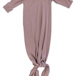 Mebie Baby Knot Gown - Dusty Rose Bamboo