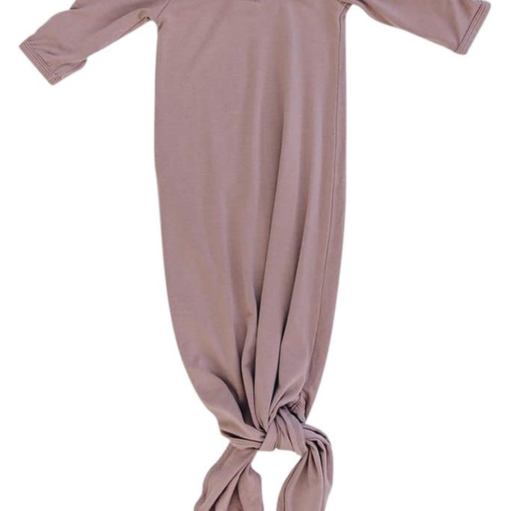 Mebie Baby Knot Gown - Dusty Rose Bamboo