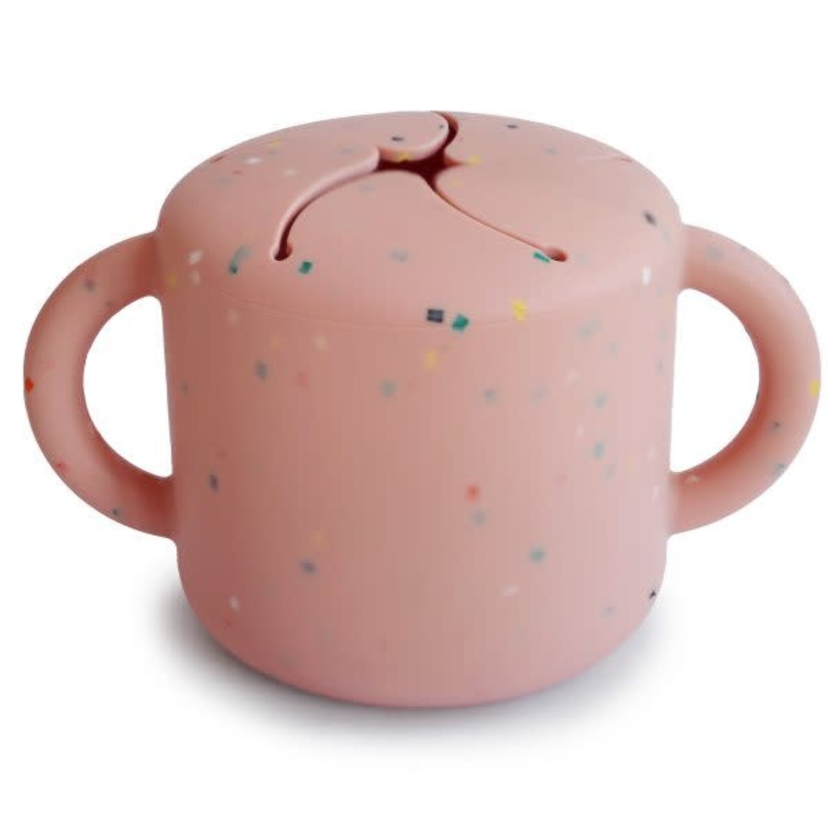 Mushie & Co Snack Cup, Powder Pink Confetti