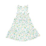 Angel Dear Smocked Ruffle Tiered Sundress - Color Fill Daisies