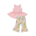 Angel Dear Peplum Tank Top + Baby Bells - Mixed Retro Floral