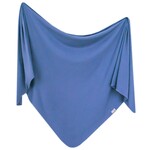 Copper Pearl Knit Blanket - Indigo Rib Knit