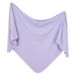 Copper Pearl Knit Blanket - Periwinkle Rib Knit