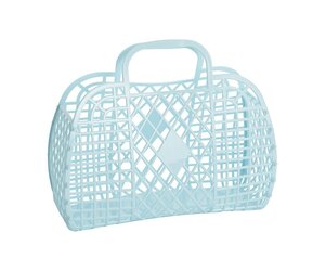 Sun Jellies Retro Basket (Small) - Blue Sun Jellies Retro Basket (Small) - Blue