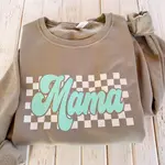 Brands We Love Sweatshirt | Mama | Teal Puff