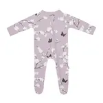 Kyte Baby Zippered Footie in Cherry Blossom