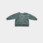 babysprouts clothing company Boxy Sweatshirt in Ski Mountain/Pine 18-24M