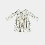 babysprouts clothing company Girl's Long Sleeve Henley Dress in Autumn Snails 2T