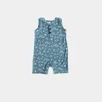 babysprouts clothing company Boy's Sleeveless Romper in Camp Night |