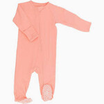 Sweet Bamboo Footie- Brandied Apricot 6-12M
