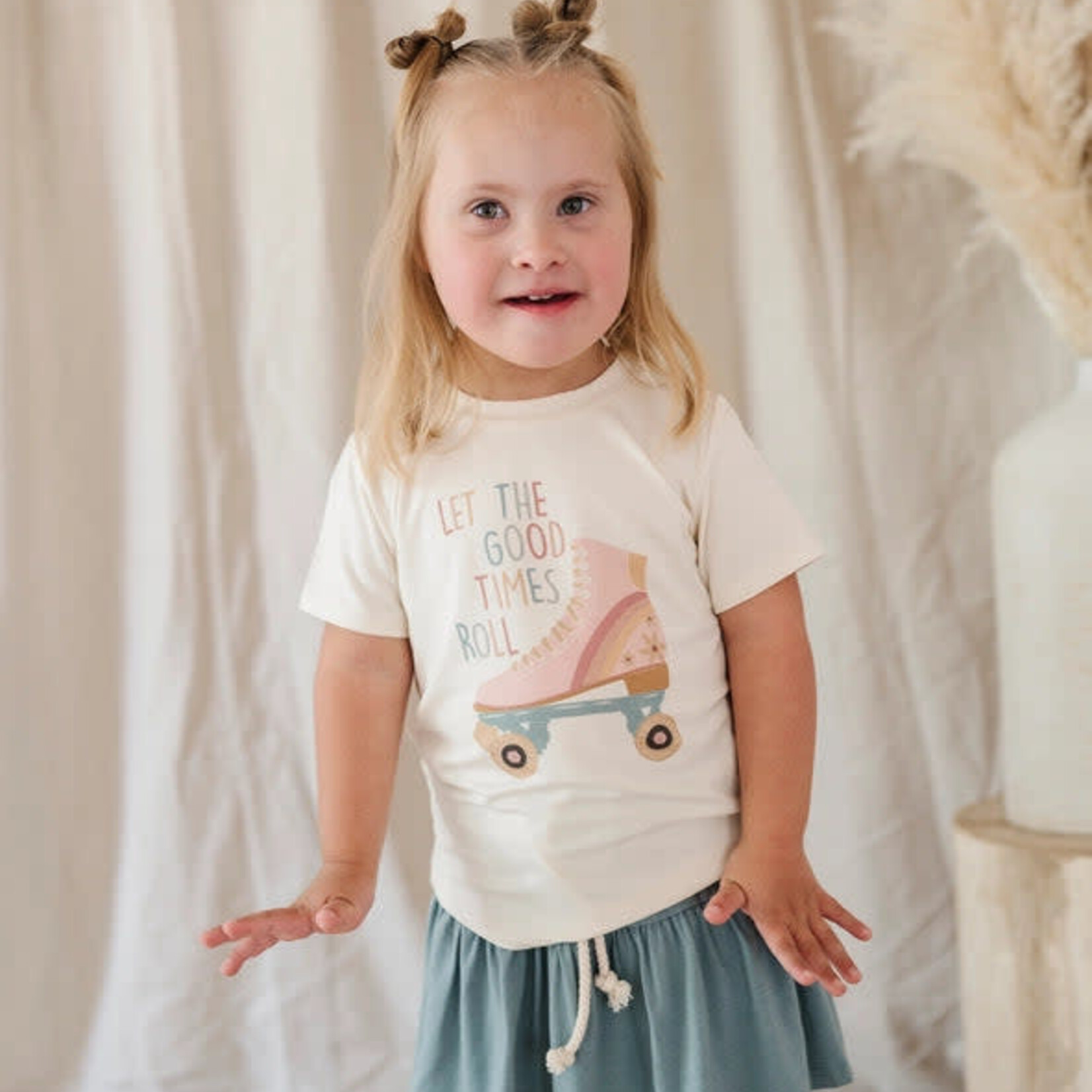 babysprouts clothing company Tee + Skort Set | Storm Good Times Roll