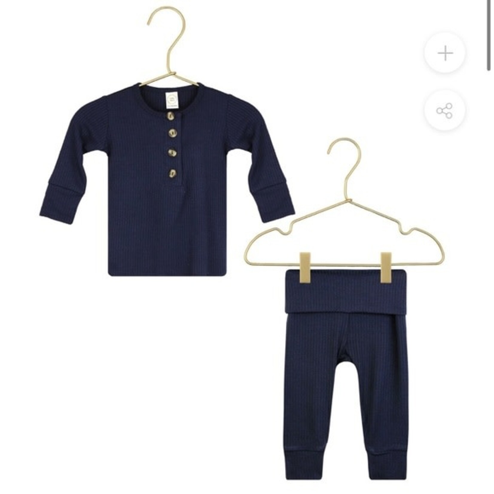 Lou Lou and Company .Top + Bottoms Set - Hayden (navy rib)